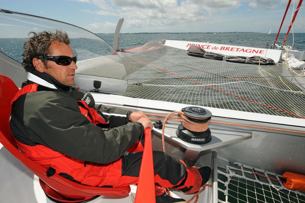Navigation sur le Maxi80 Prince de Bretagne ©  Marcel Mochet